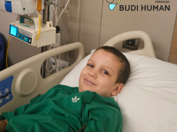 Za Feđinu borbu protiv tumora na mozgu, Fondacija Budi human uputila dodatnih 2.500 eura pomoći!